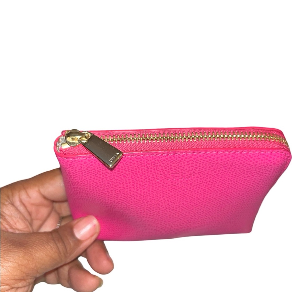 Pink, FURLA Leather Coin wallet - Picture 5 of 8